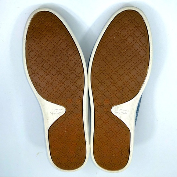 UGG Sammy Soft Knit Sneaker Leather Trim Shoes Size 9.5 Women's - Picture 12 of 14